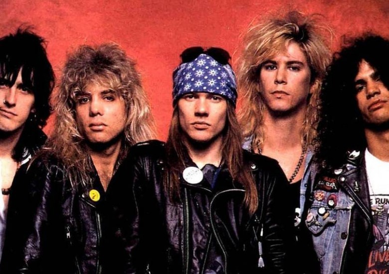 Bir efsane Guns N’ Roses rock grubu